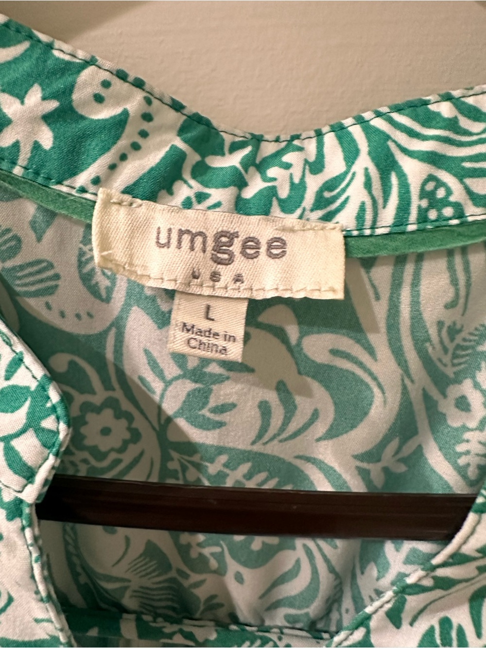 Umgee Green Paisley Tiered Maxi Dress - Picture 2 of 2